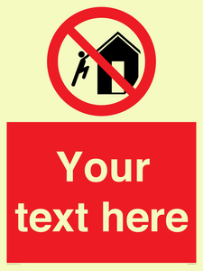 PA7727: Custom prohibition do not climb on structures