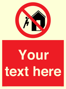 PA7727: Custom prohibition do not climb on structures