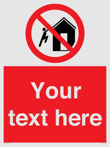 PA7727: Custom prohibition do not climb on structures