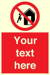 PA7727: Custom prohibition do not climb on structures