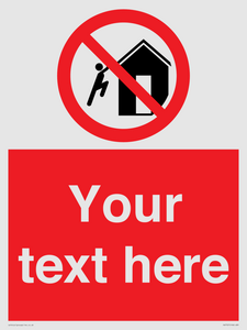 PA7727: Custom prohibition do not climb on structures