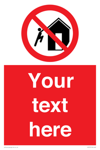 PA7727: Custom prohibition do not climb on structures