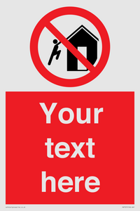 PA7727: Custom prohibition do not climb on structures