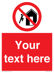 PA7727: Custom prohibition do not climb on structures