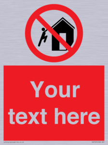 PA7727: Custom prohibition do not climb on structures