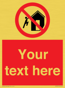 PA7727: Custom prohibition do not climb on structures
