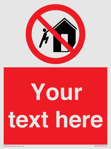 PA7727: Custom prohibition do not climb on structures