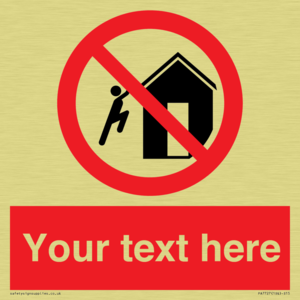 PA7727: Custom prohibition do not climb on structures