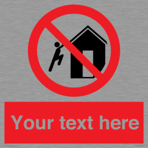 PA7727: Custom prohibition do not climb on structures