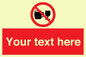 PA7728: Custom Sign with Do not drink alcohol symbol