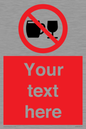 PA7728: Custom Sign with Do not drink alcohol symbol