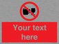 PA7728: Custom Sign with Do not drink alcohol symbol