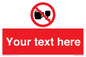 PA7728: Custom Sign with Do not drink alcohol symbol