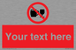 PA7728: Custom Sign with Do not drink alcohol symbol