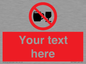PA7728: Custom Sign with Do not drink alcohol symbol