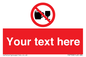 PA7728: Custom Sign with Do not drink alcohol symbol