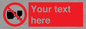PA7728: Custom Sign with Do not drink alcohol symbol