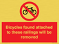PA7864: Bicycles found attached to these railings will be removed