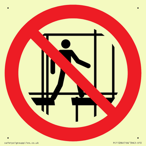 PC11284: P025 Prohibition: Do not use this incomplete scaffold