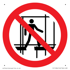 PC11284: P025 Prohibition: Do not use this incomplete scaffold