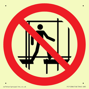 PC11284: P025 Prohibition: Do not use this incomplete scaffold