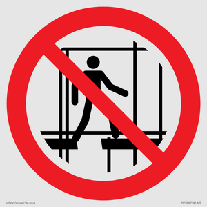 PC11284: P025 Prohibition: Do not use this incomplete scaffold