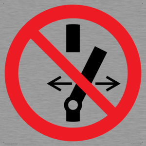 PC11296: Prohibition: Do not alter the state of the switch