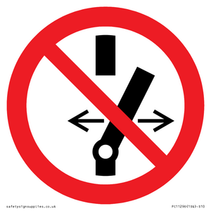 PC11296: Prohibition: Do not alter the state of the switch
