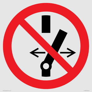 PC11296: Prohibition: Do not alter the state of the switch