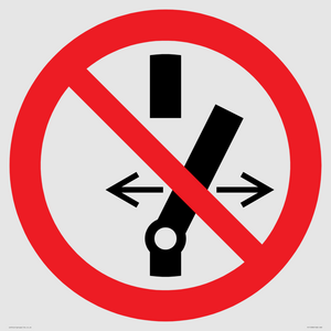 PC11296: Prohibition: Do not alter the state of the switch