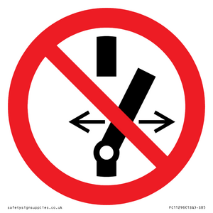 PC11296: Prohibition: Do not alter the state of the switch