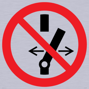 PC11296: Prohibition: Do not alter the state of the switch
