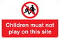 PC534: children must not play on this site