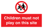 PC534: children must not play on this site