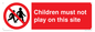 PC534: children must not play on this site