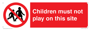 PC534: children must not play on this site