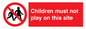 PC534: children must not play on this site