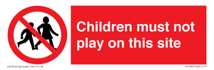 PC534: children must not play on this site