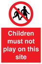 PC534: children must not play on this site