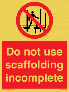 PC535: scaffolding incomplete