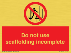 PC535: scaffolding incomplete
