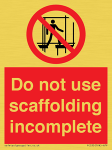 PC535: scaffolding incomplete