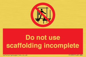 PC535: scaffolding incomplete