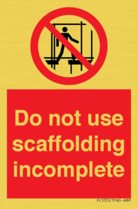 PC535: scaffolding incomplete