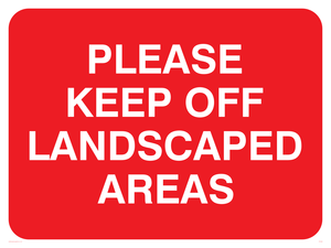 PC538: keep off landscaped areas
