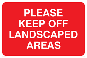 PC538: keep off landscaped areas
