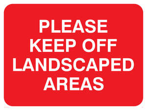 PC538: keep off landscaped areas