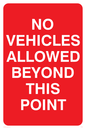 PC539: no vehicles beyond this point