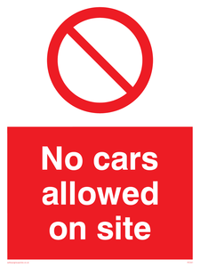 PC541: no cars allowed on site