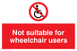 PD456: not suitable for wheelchairs